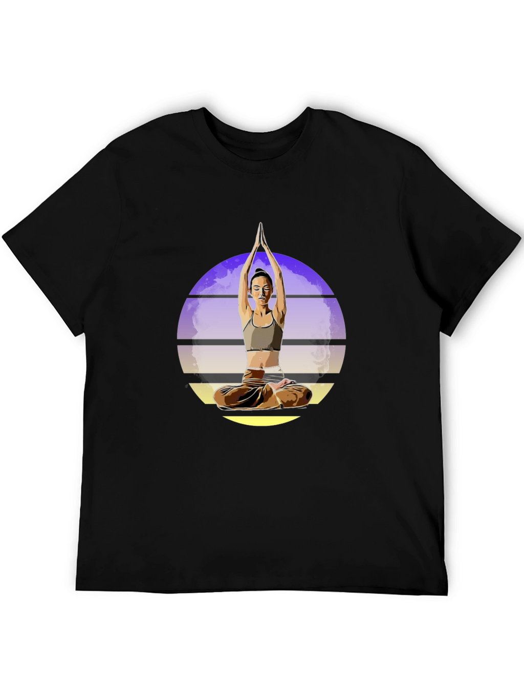 Yoga Pose Graphic T-Shirt - Meditate in Style