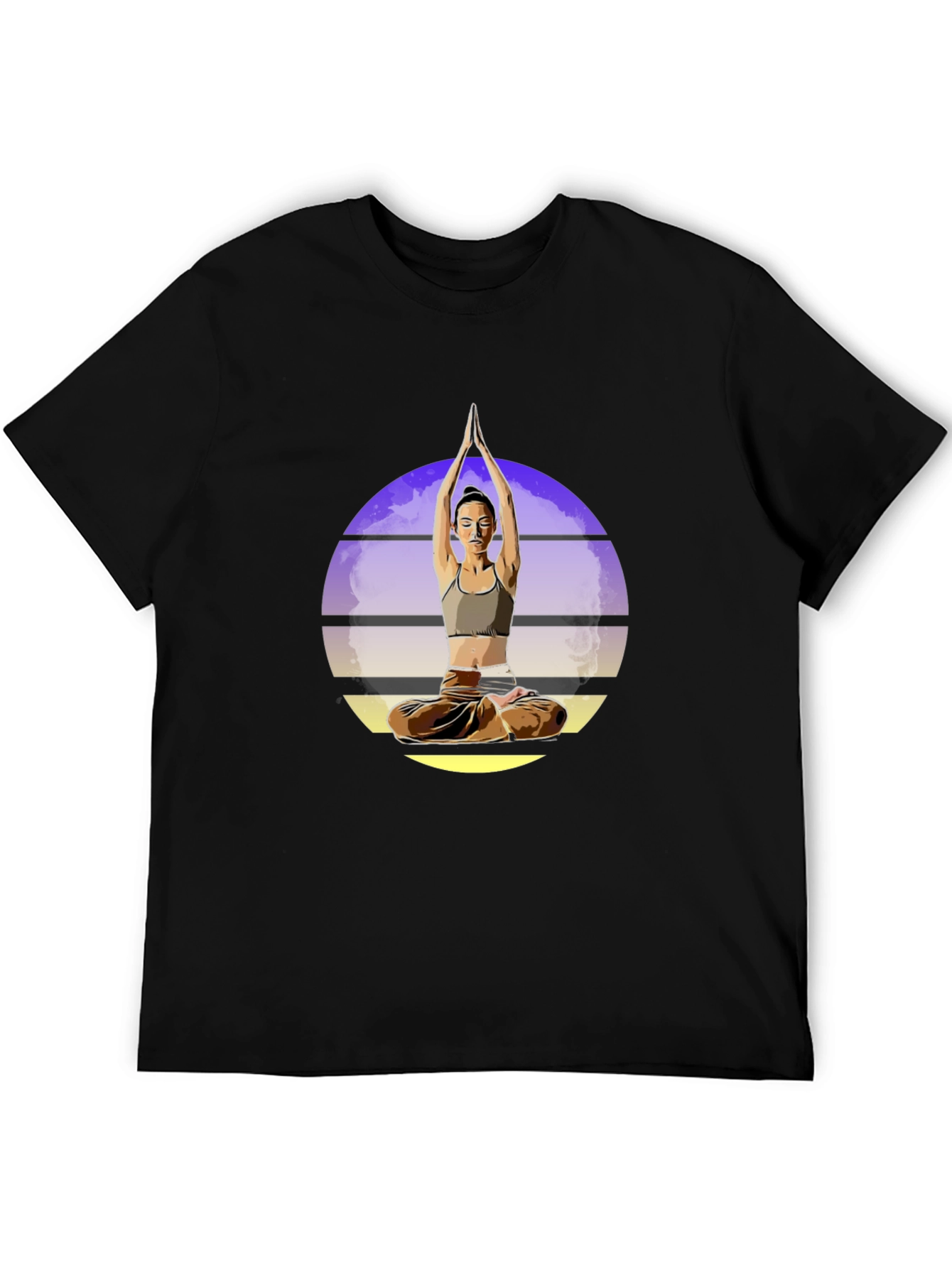 Yoga Pose Graphic T-Shirt - Meditate in Style
