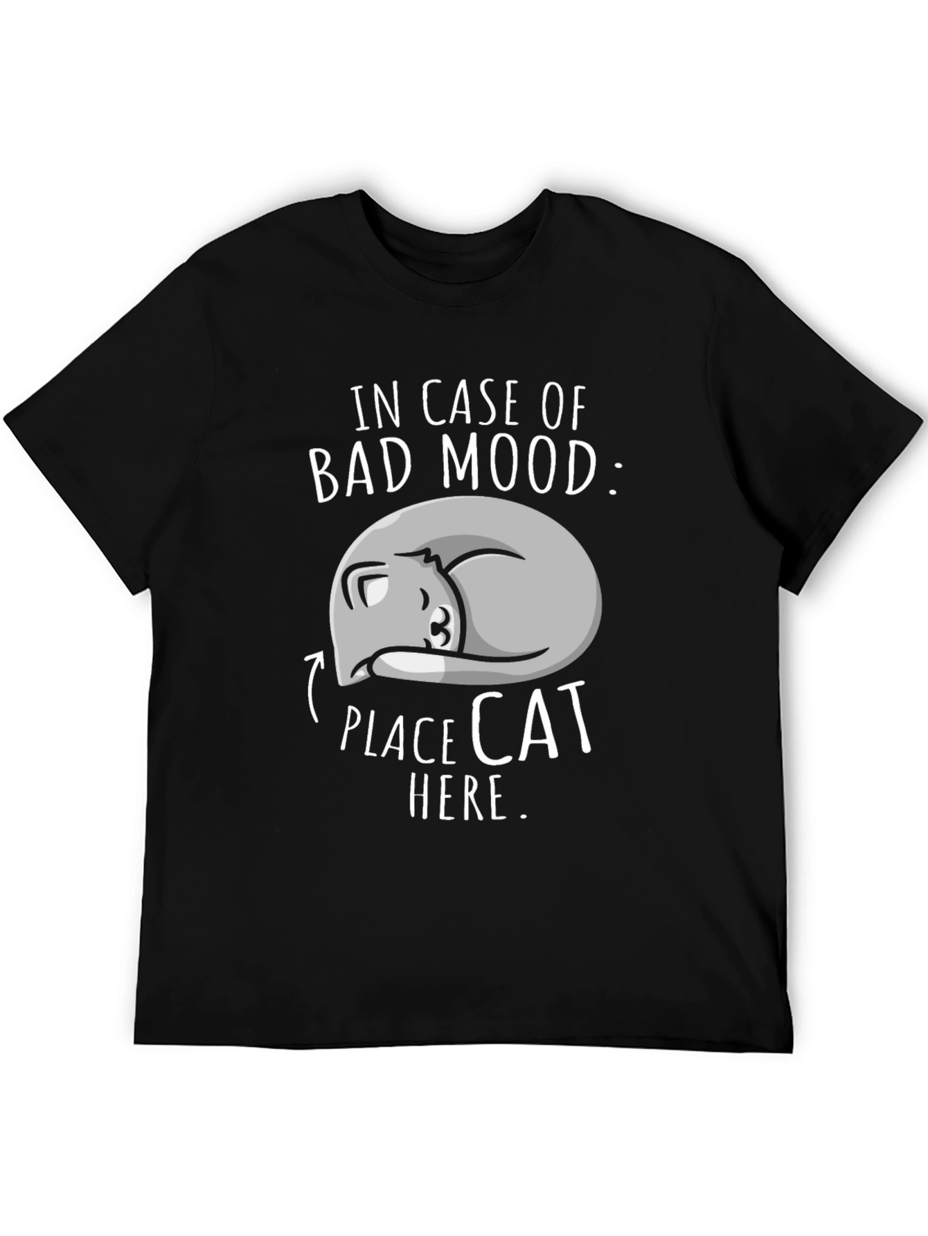 In Case of Bad Mood Cat T-Shirt - Soft Cotton Blend