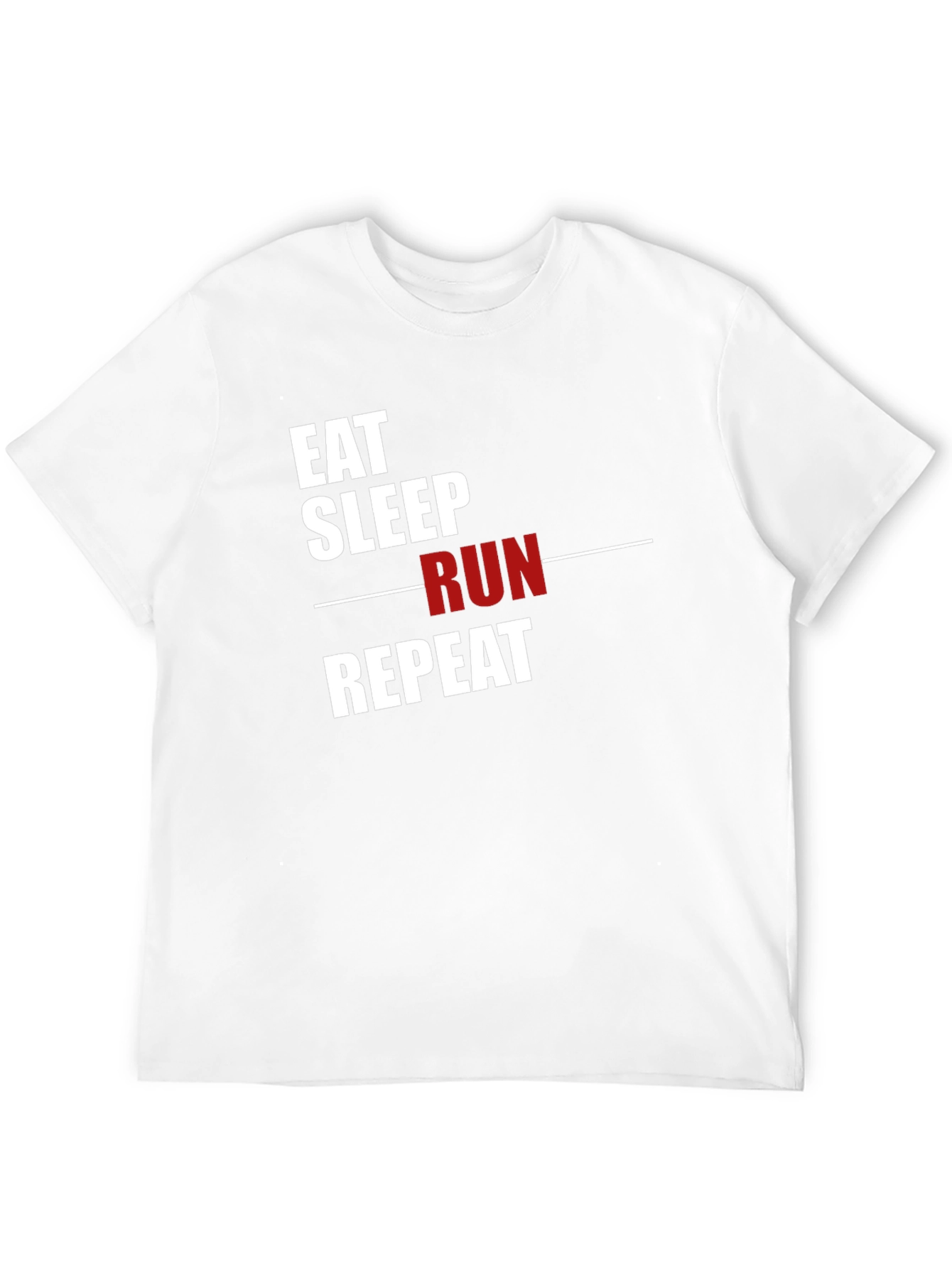 Eat Sleep Run Repeat Graphic T-Shirt - Black