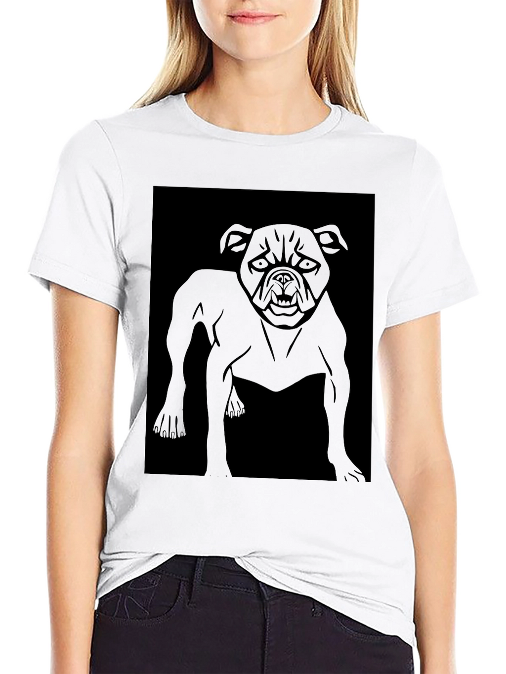 Mens Graphic T-Shirt - Bulldog Design