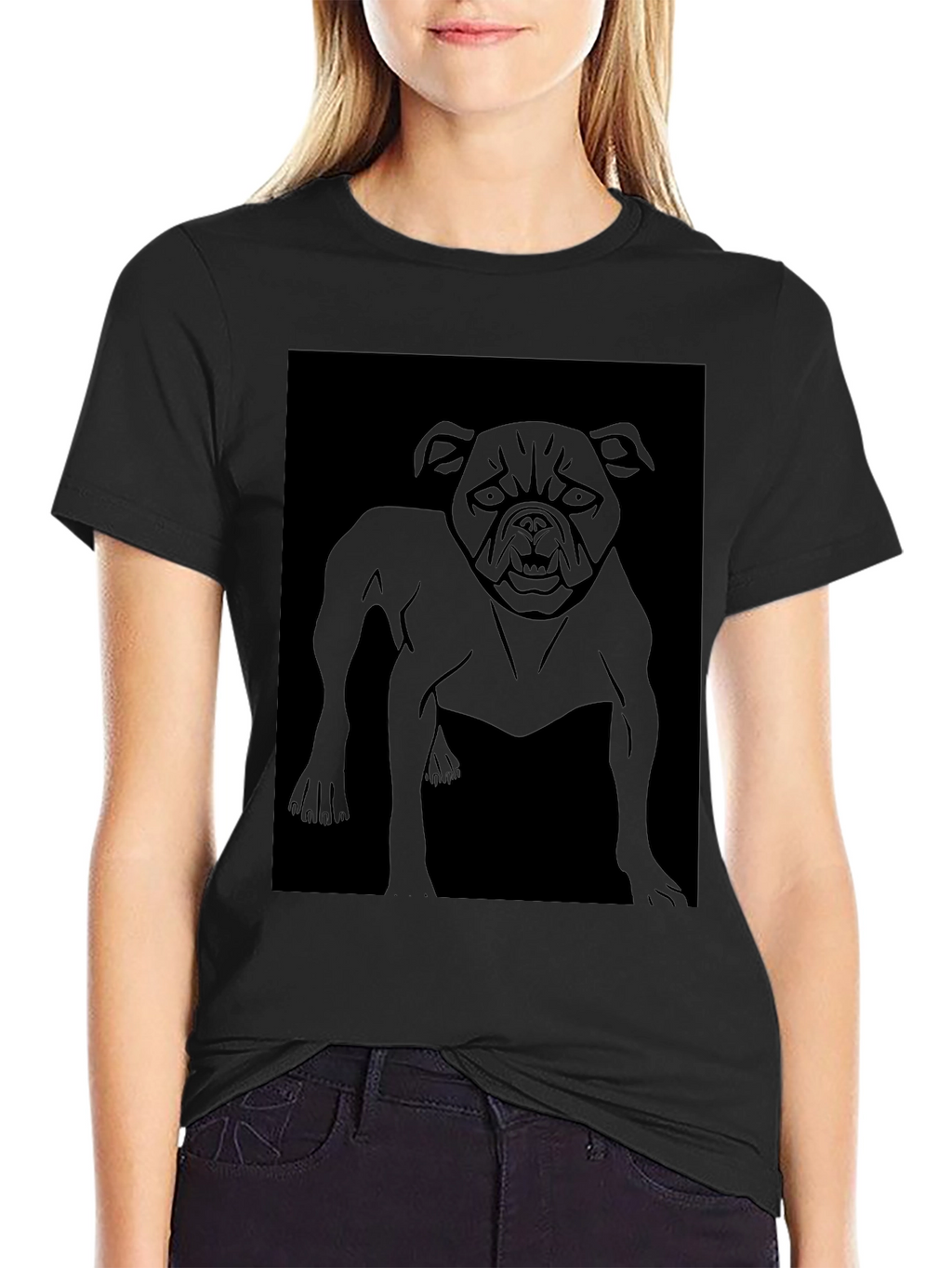 Mens Graphic T-Shirt - Bulldog Design