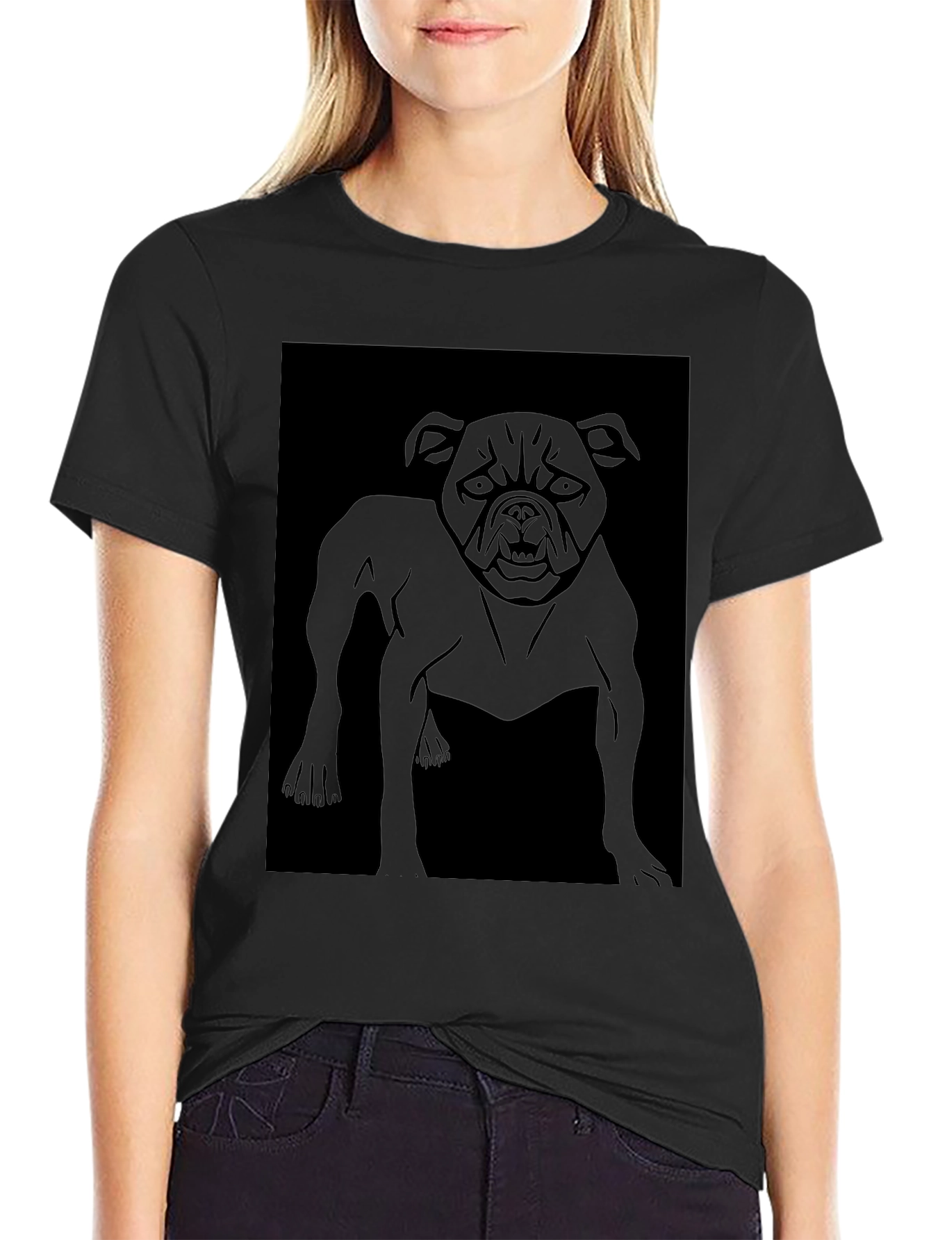 Mens Graphic T-Shirt - Bulldog Design