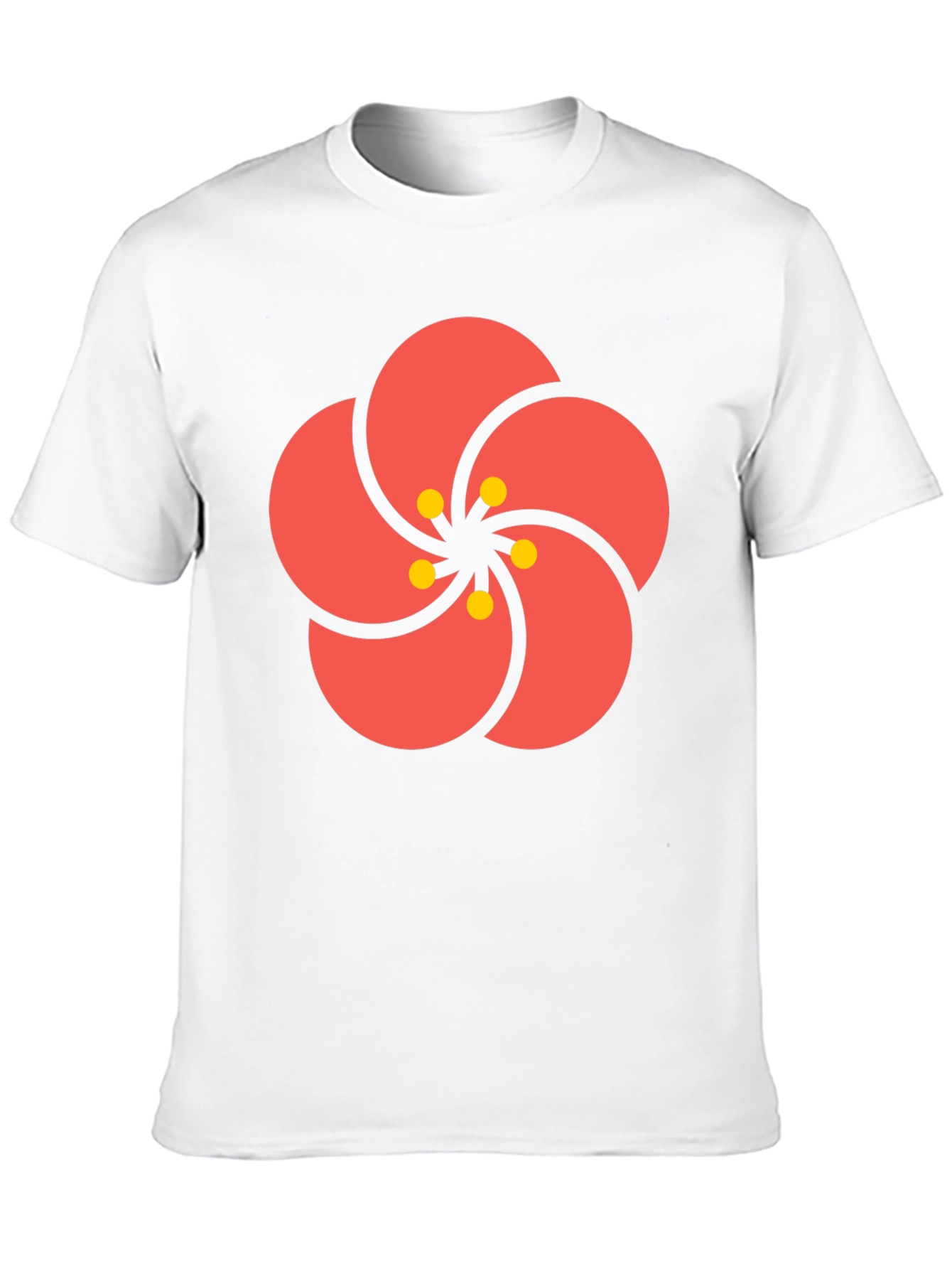 Stylish Black Tee with Floral Print