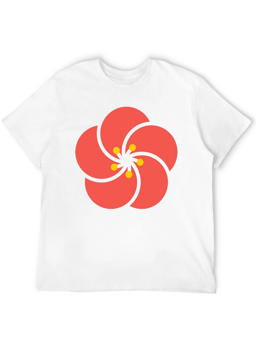 Stylish Black Tee with Floral Print