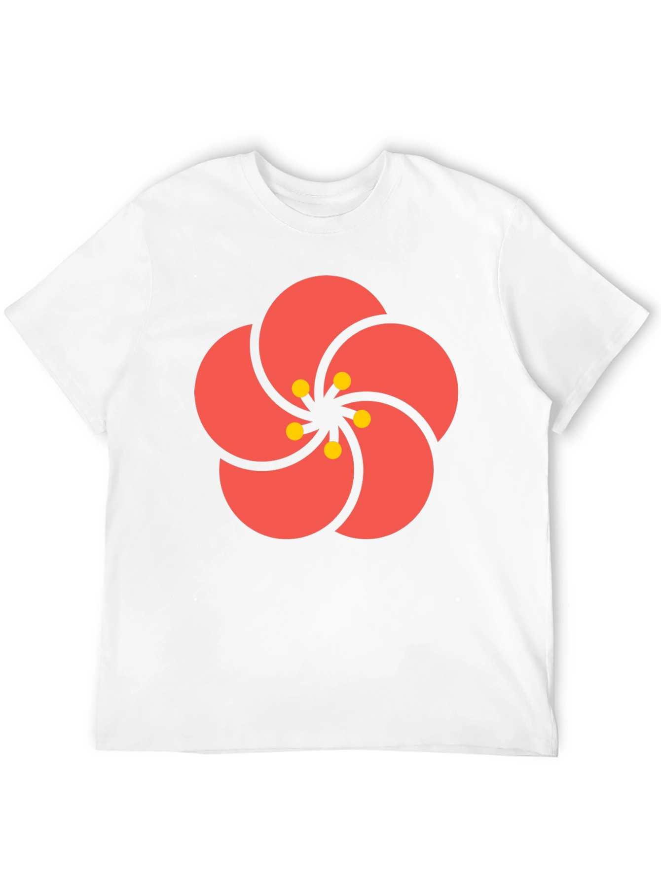 Stylish Black Tee with Floral Print