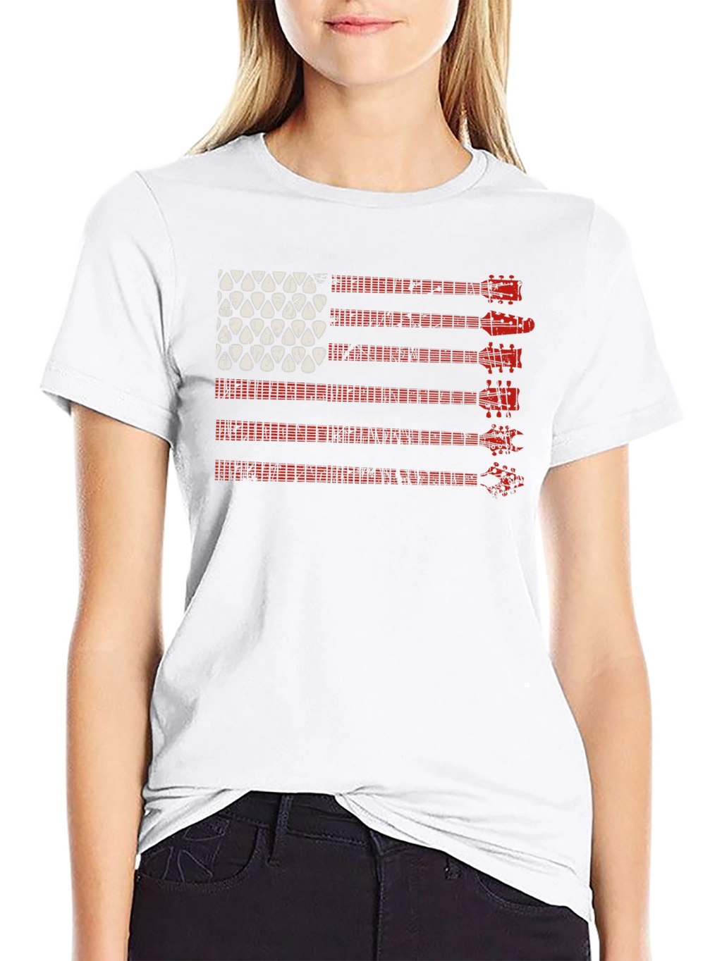 Guitar American Flag Graphic Tee - Musicians Pride