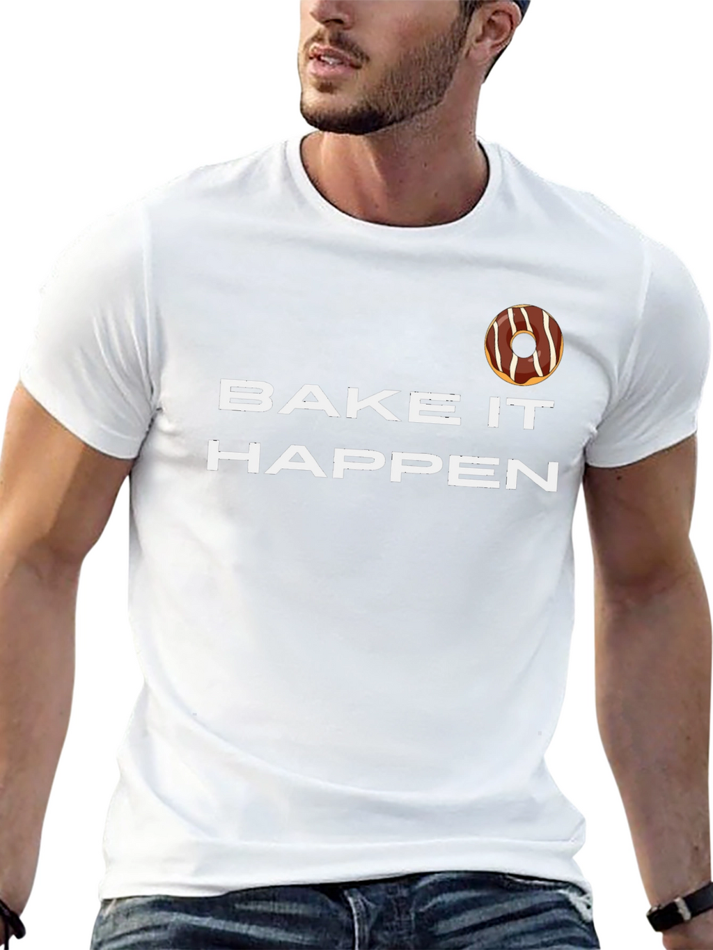 Bake It Happen Donut Graphic Tee - Unisex