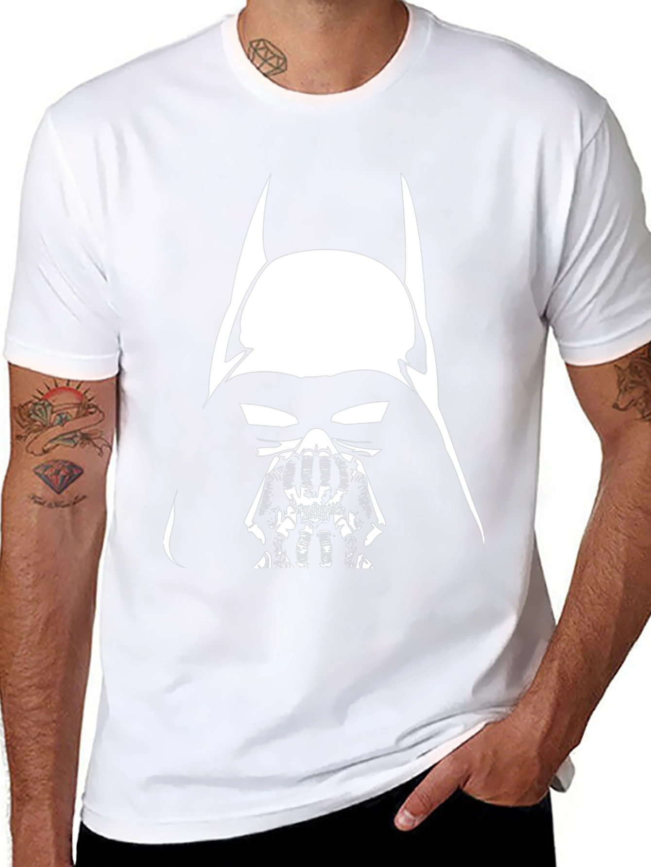 Batman Bane Mashup Black T-Shirt