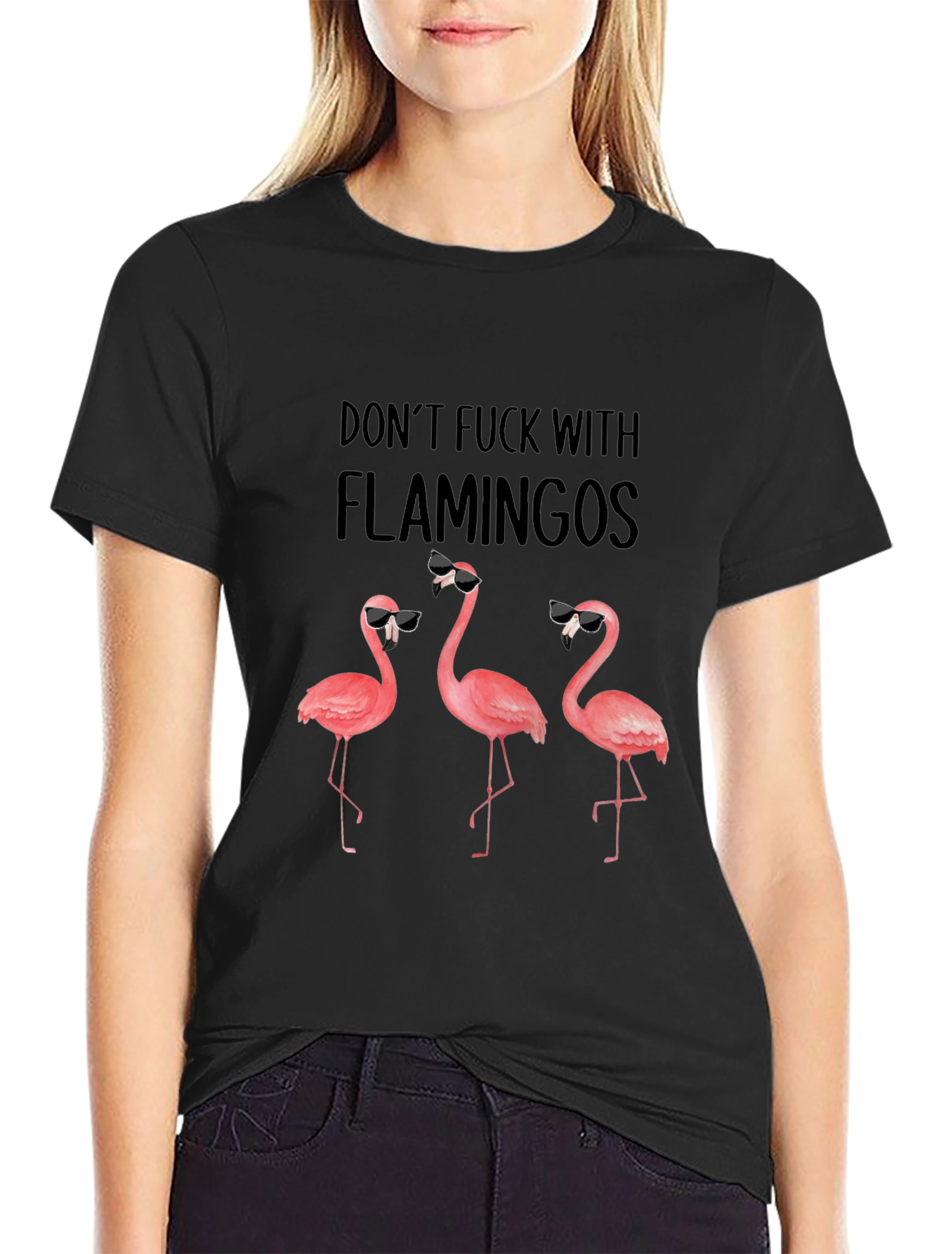 Dont F*ck with Flamingos Graphic Tee - Funny & Stylish