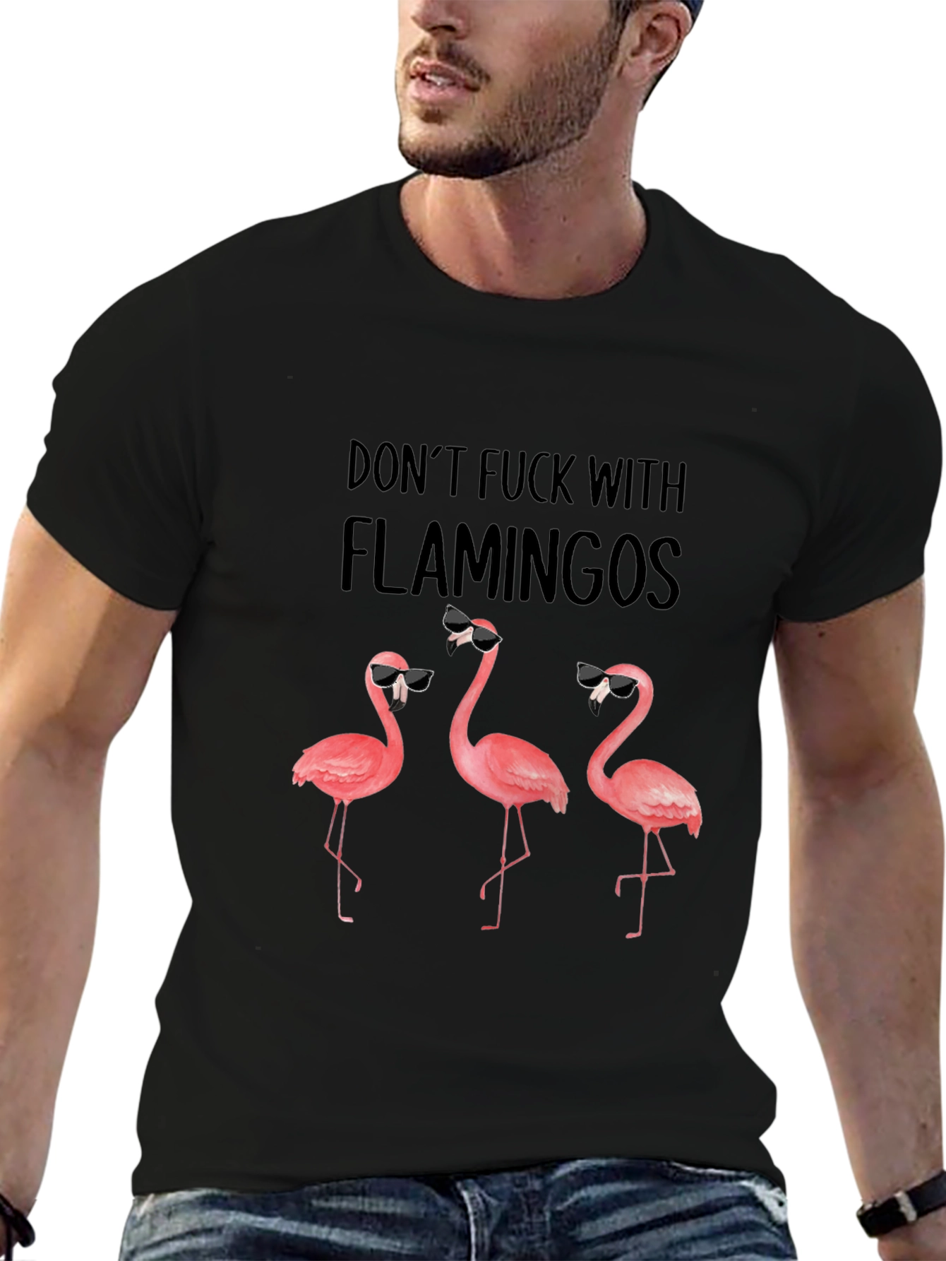 Dont F*ck with Flamingos Graphic Tee - Funny & Stylish
