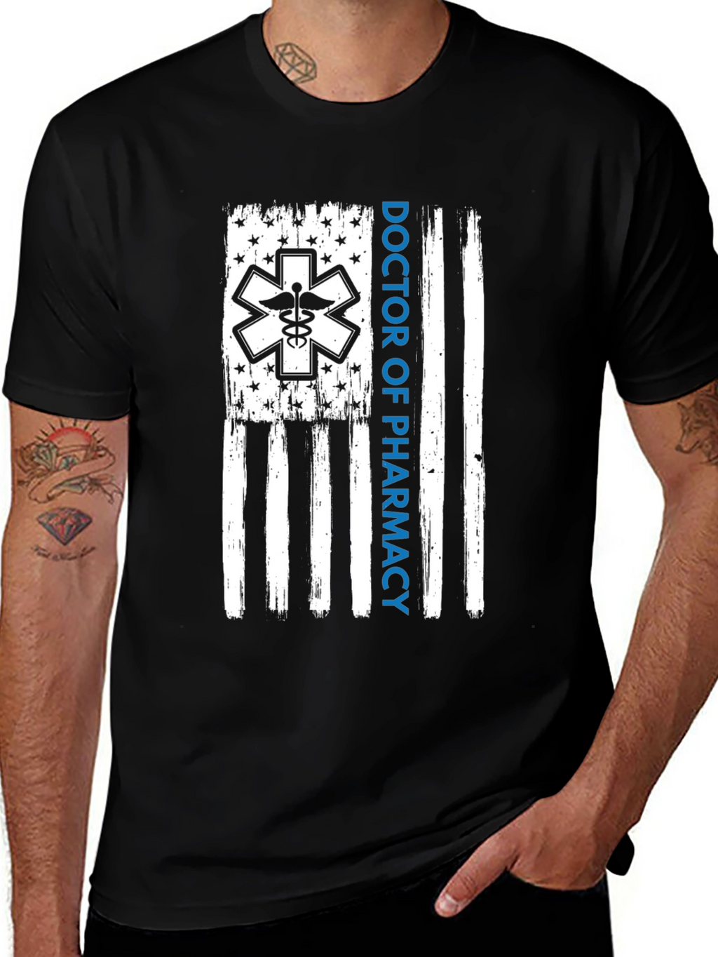 Doctor of Pharmacy American Flag T-Shirt