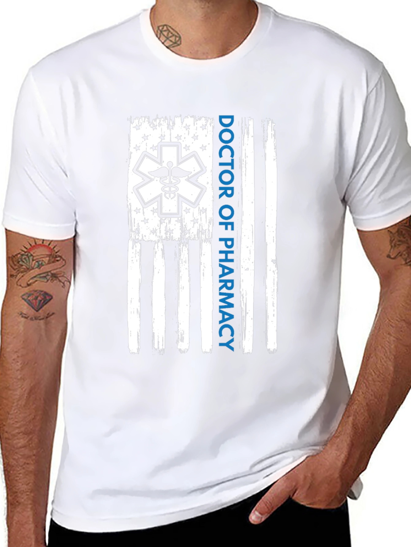 Doctor of Pharmacy American Flag T-Shirt