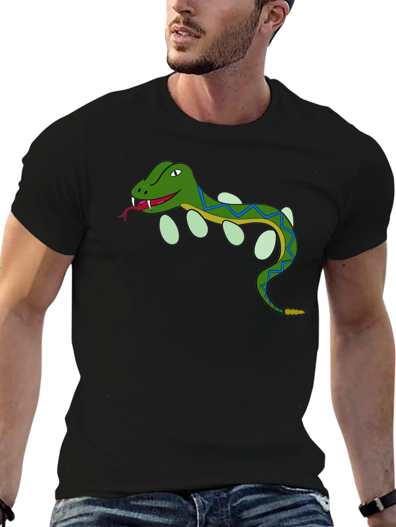 Cartoon Snake T-Shirt - Reptile Lover Tee