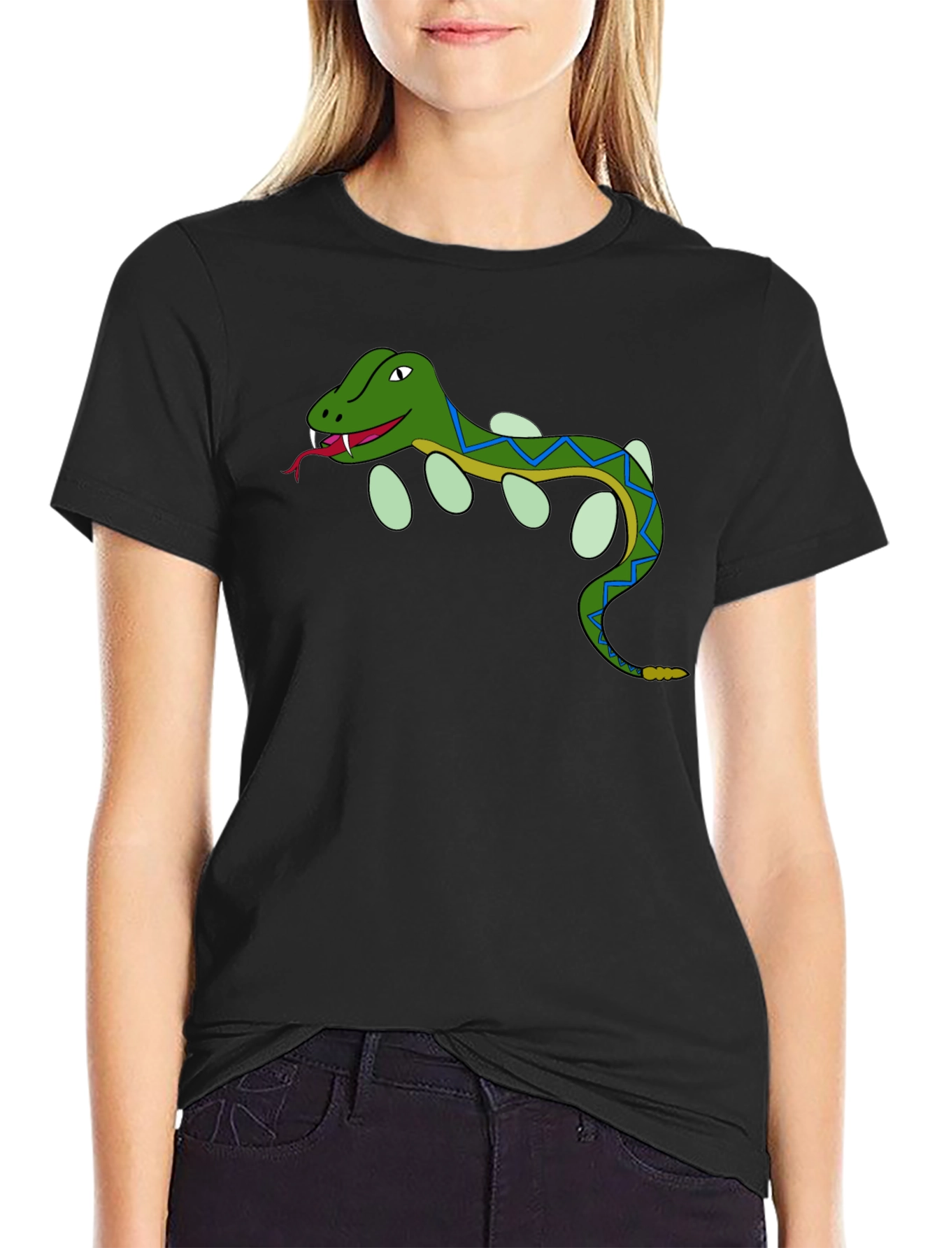 Cartoon Snake T-Shirt - Reptile Lover Tee