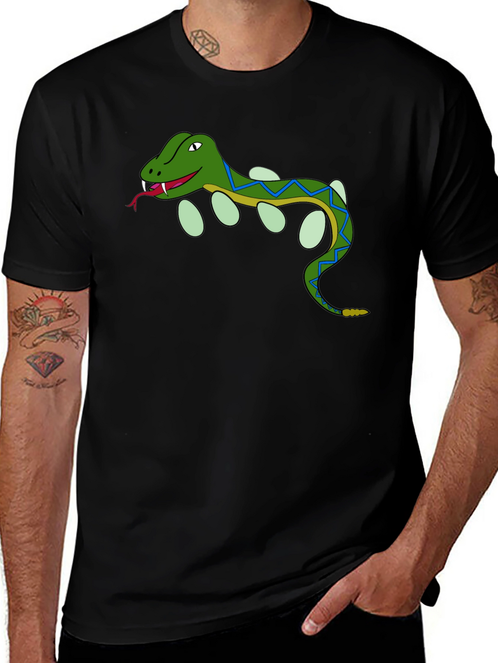 Cartoon Snake T-Shirt - Reptile Lover Tee