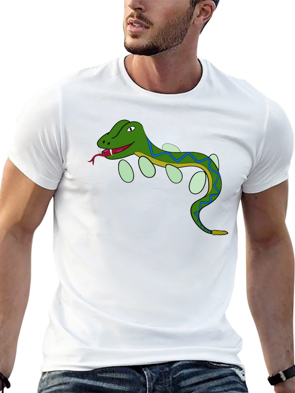 Cartoon Snake T-Shirt - Reptile Lover Tee