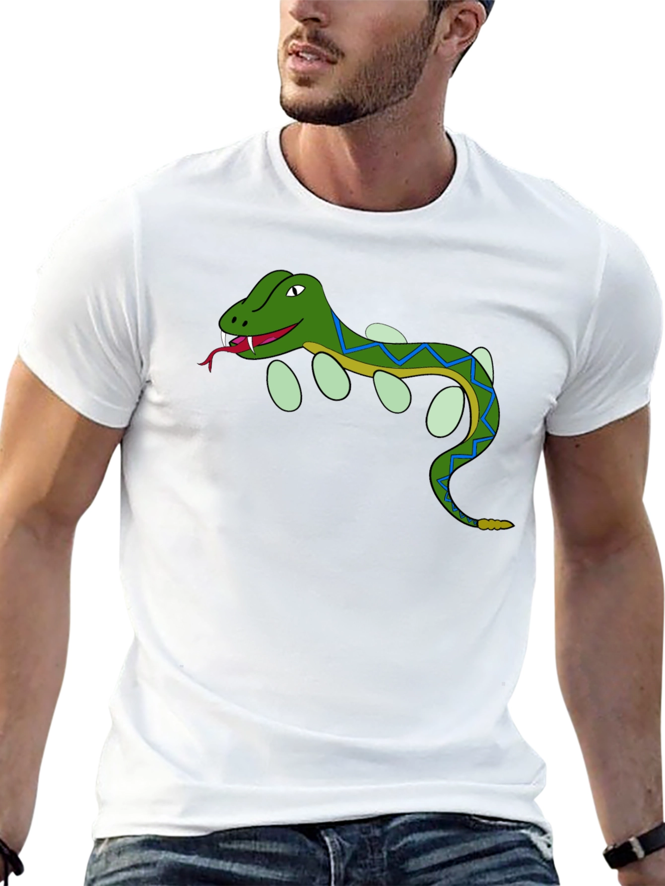 Cartoon Snake T-Shirt - Reptile Lover Tee