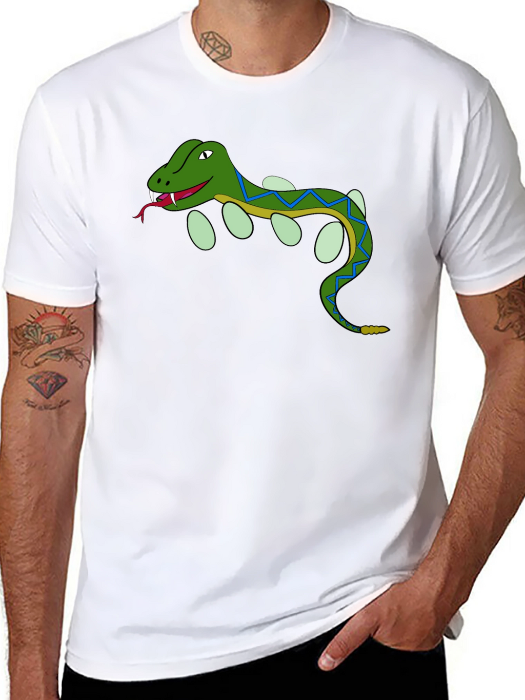 Cartoon Snake T-Shirt - Reptile Lover Tee