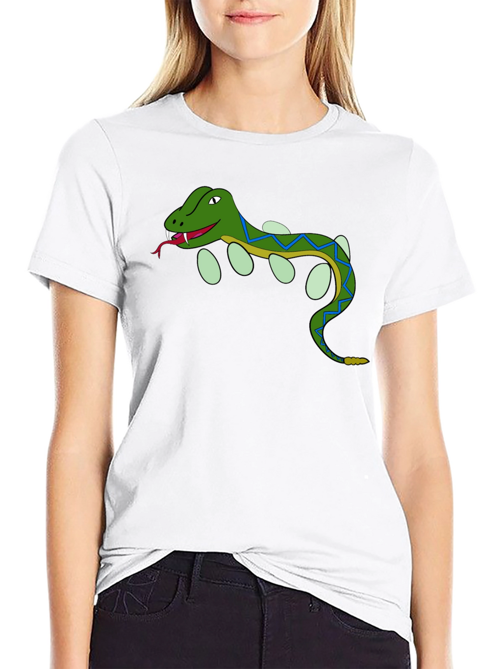 Cartoon Snake T-Shirt - Reptile Lover Tee