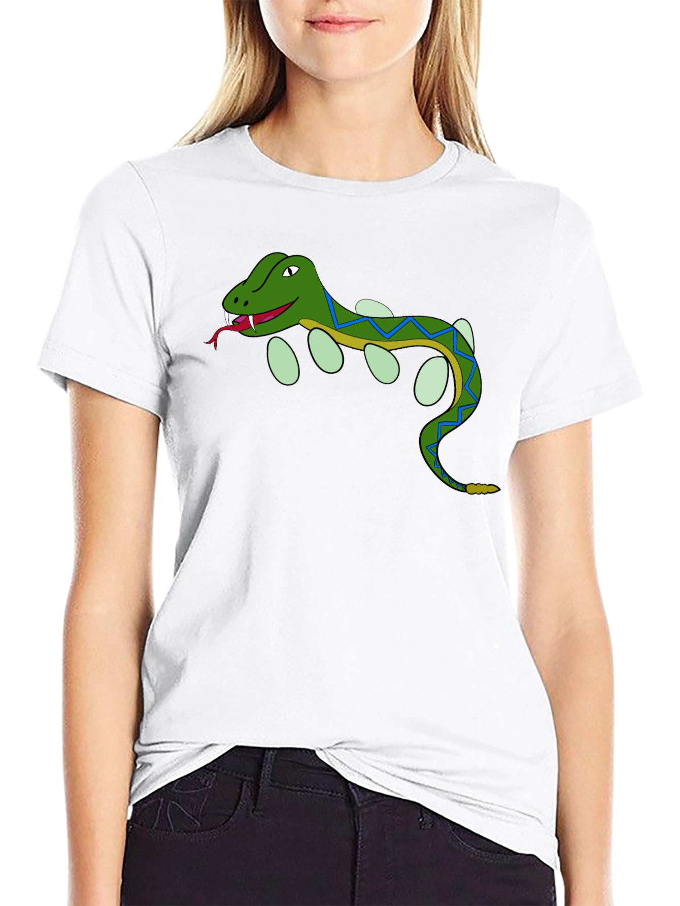 Cartoon Snake T-Shirt - Reptile Lover Tee