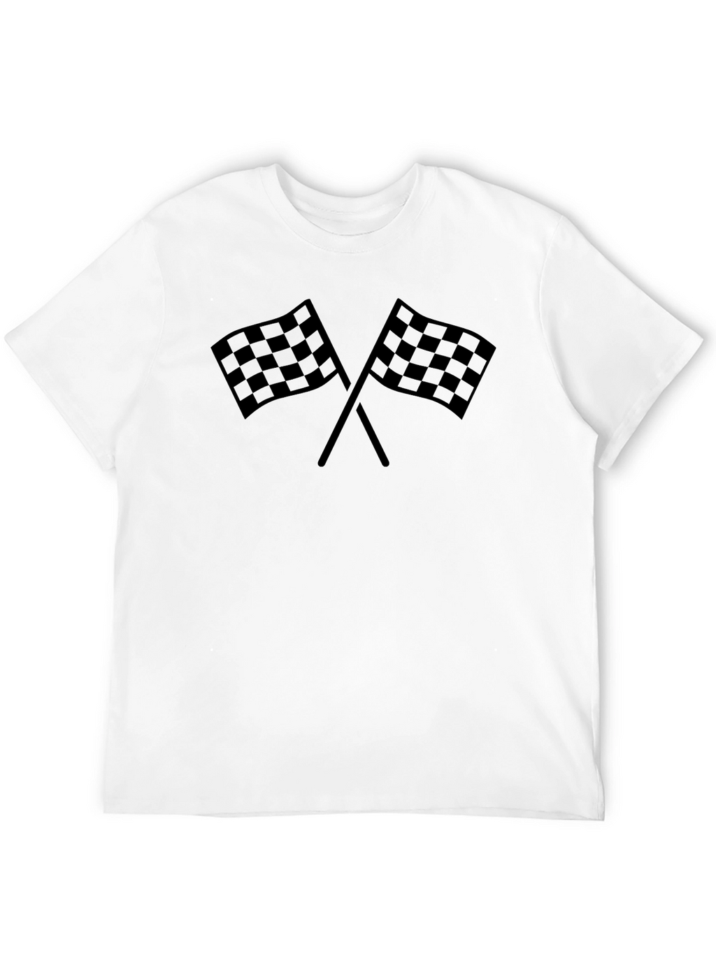 Checkered Flags Graphic T-Shirt Racing Tee