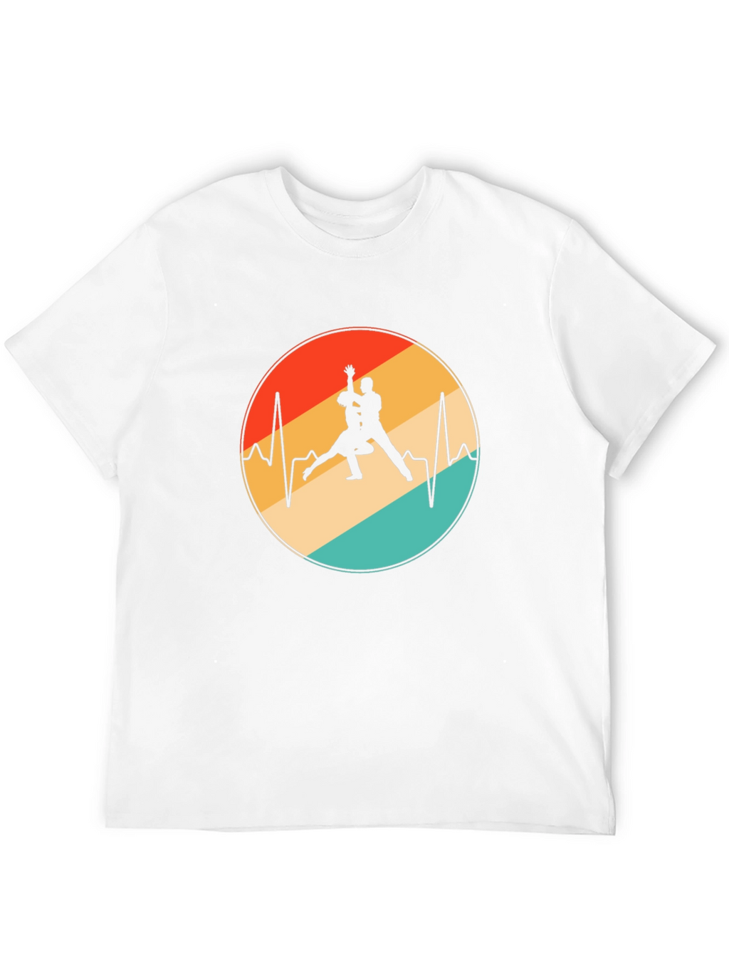 Retro Dance Heartbeat Graphic Tee