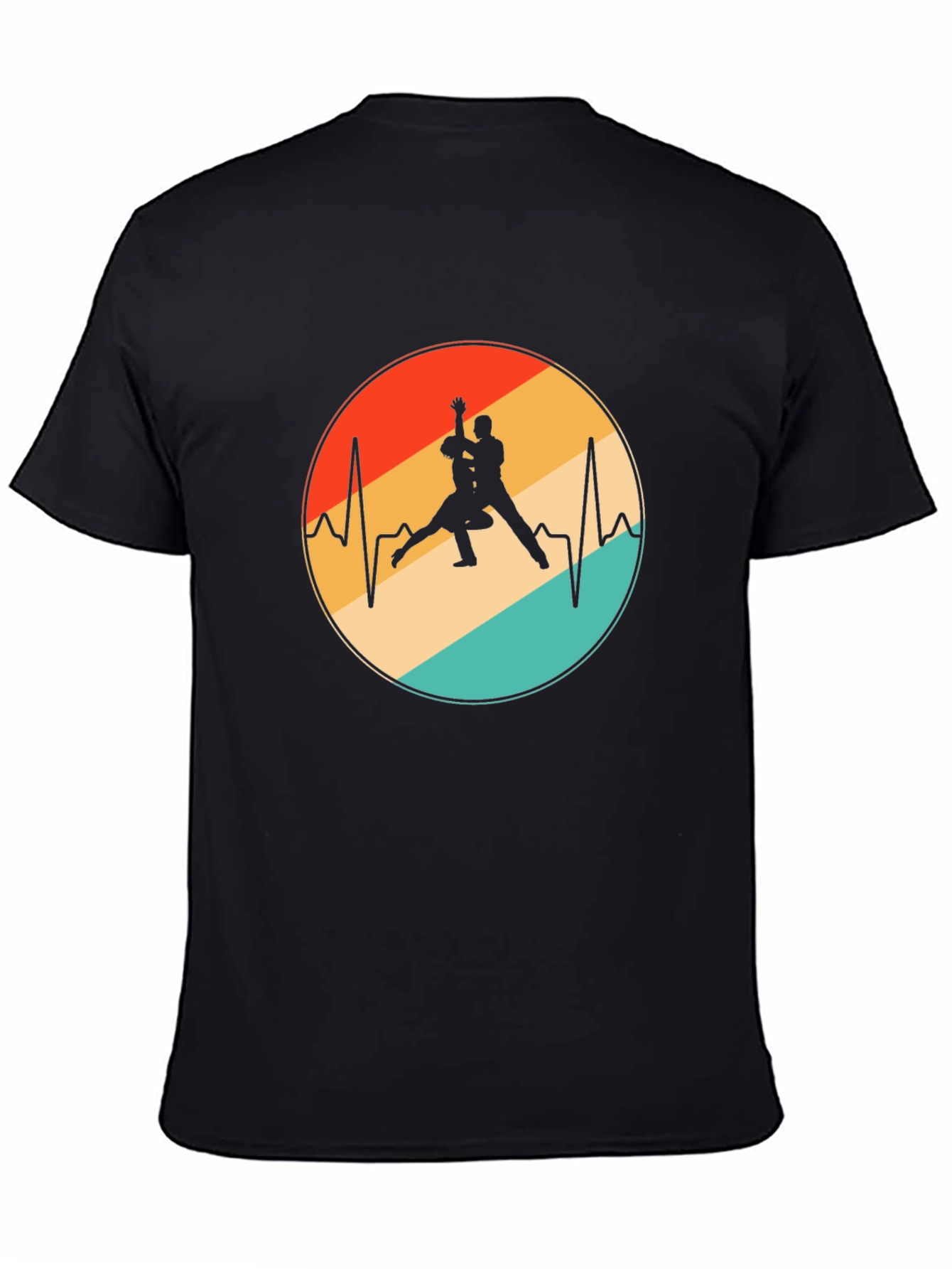 Retro Dance Heartbeat Graphic Tee