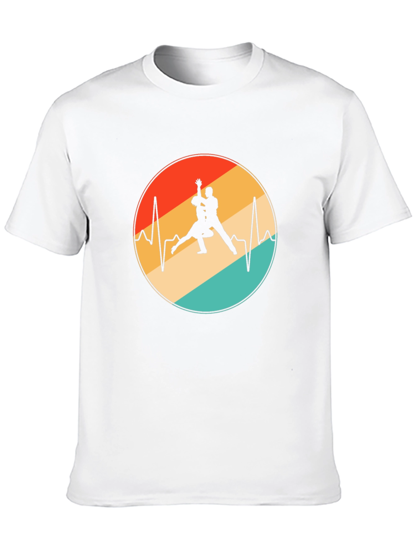 Retro Dance Heartbeat Graphic Tee