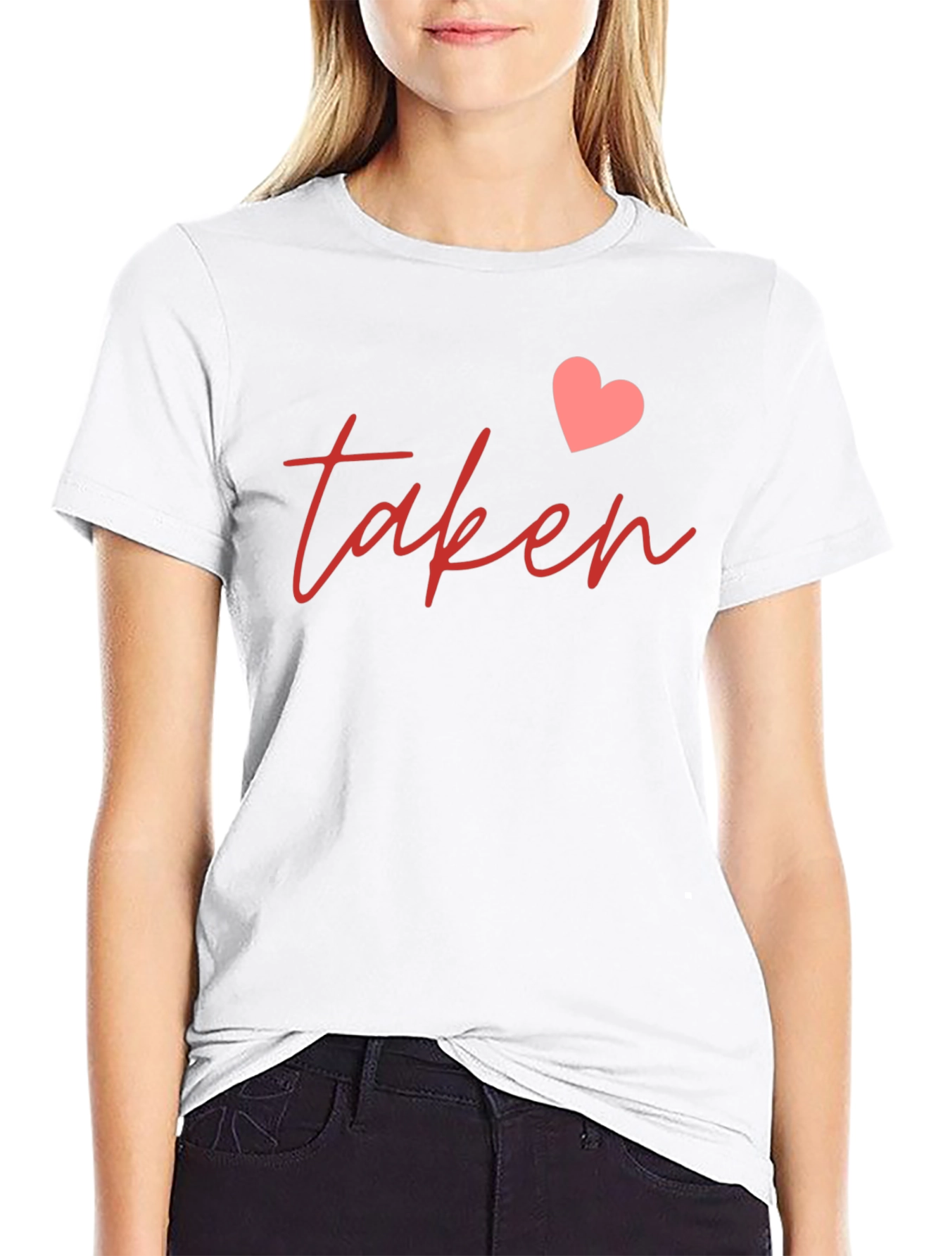 Taken Heart Graphic Tee - Romantic Casual Shirt