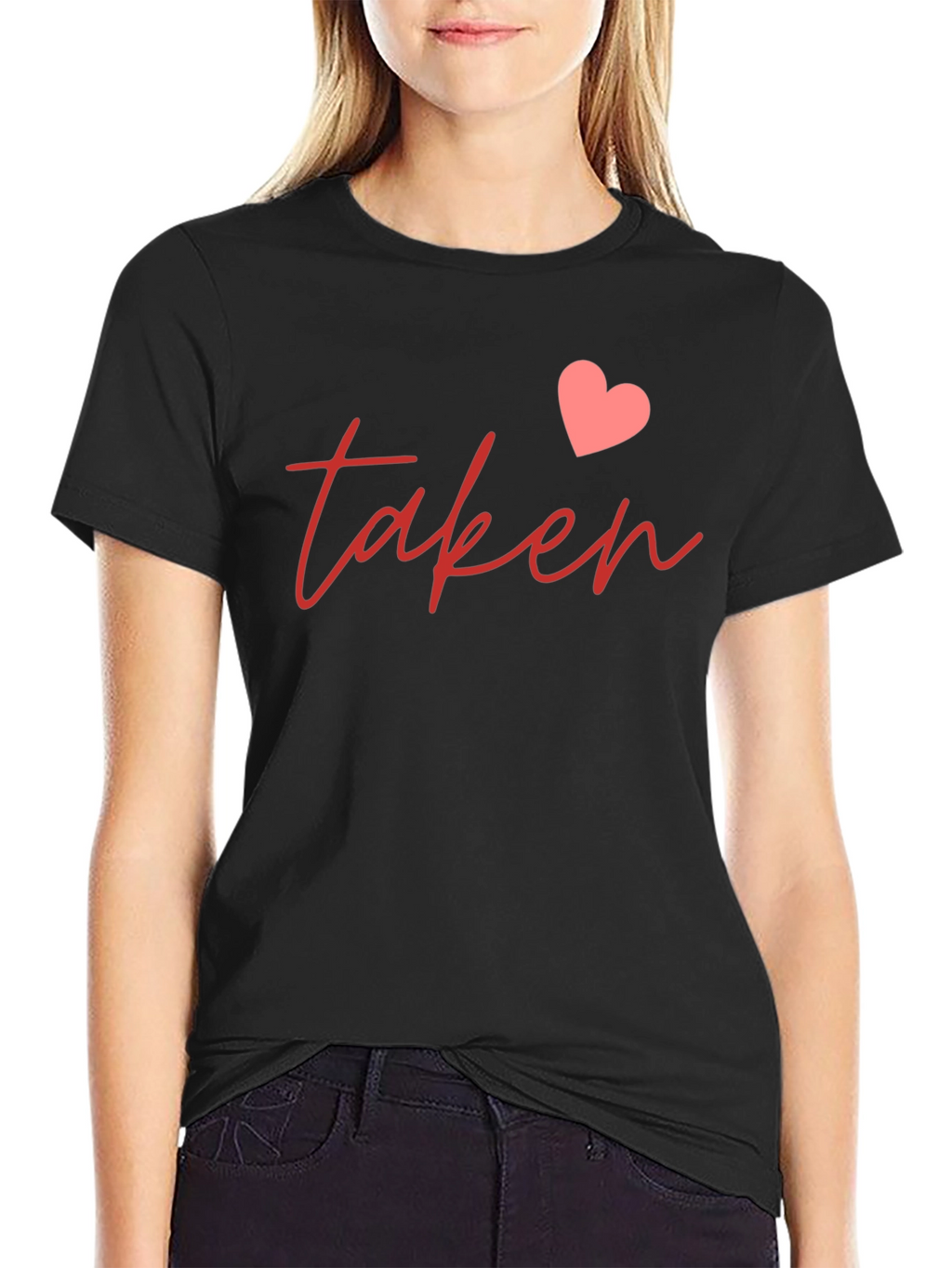 Taken Heart Graphic Tee - Romantic Casual Shirt