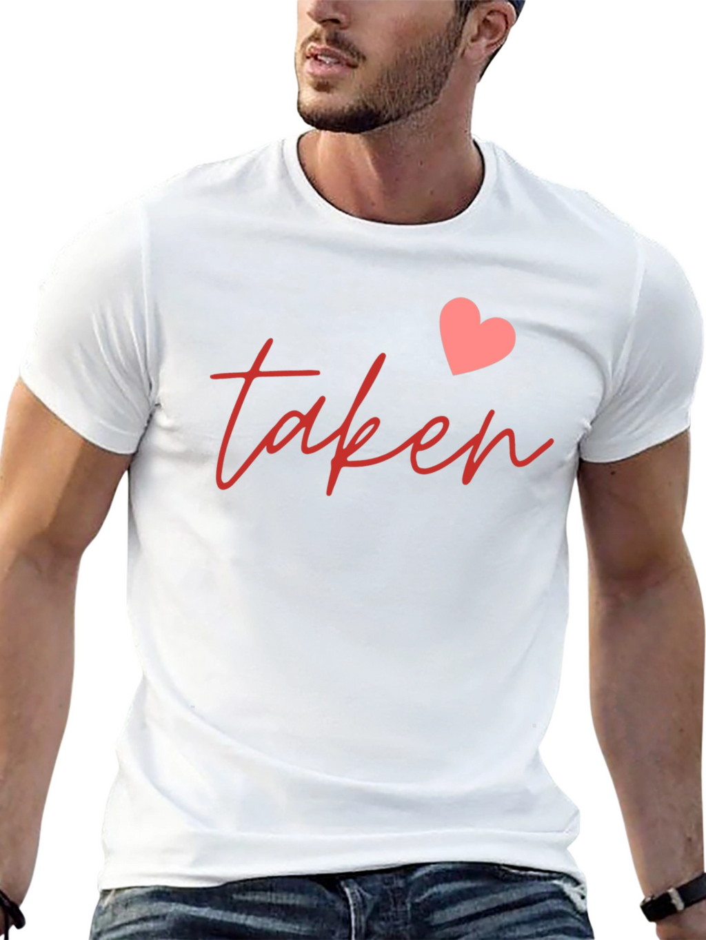 Taken Heart Graphic Tee - Romantic Casual Shirt