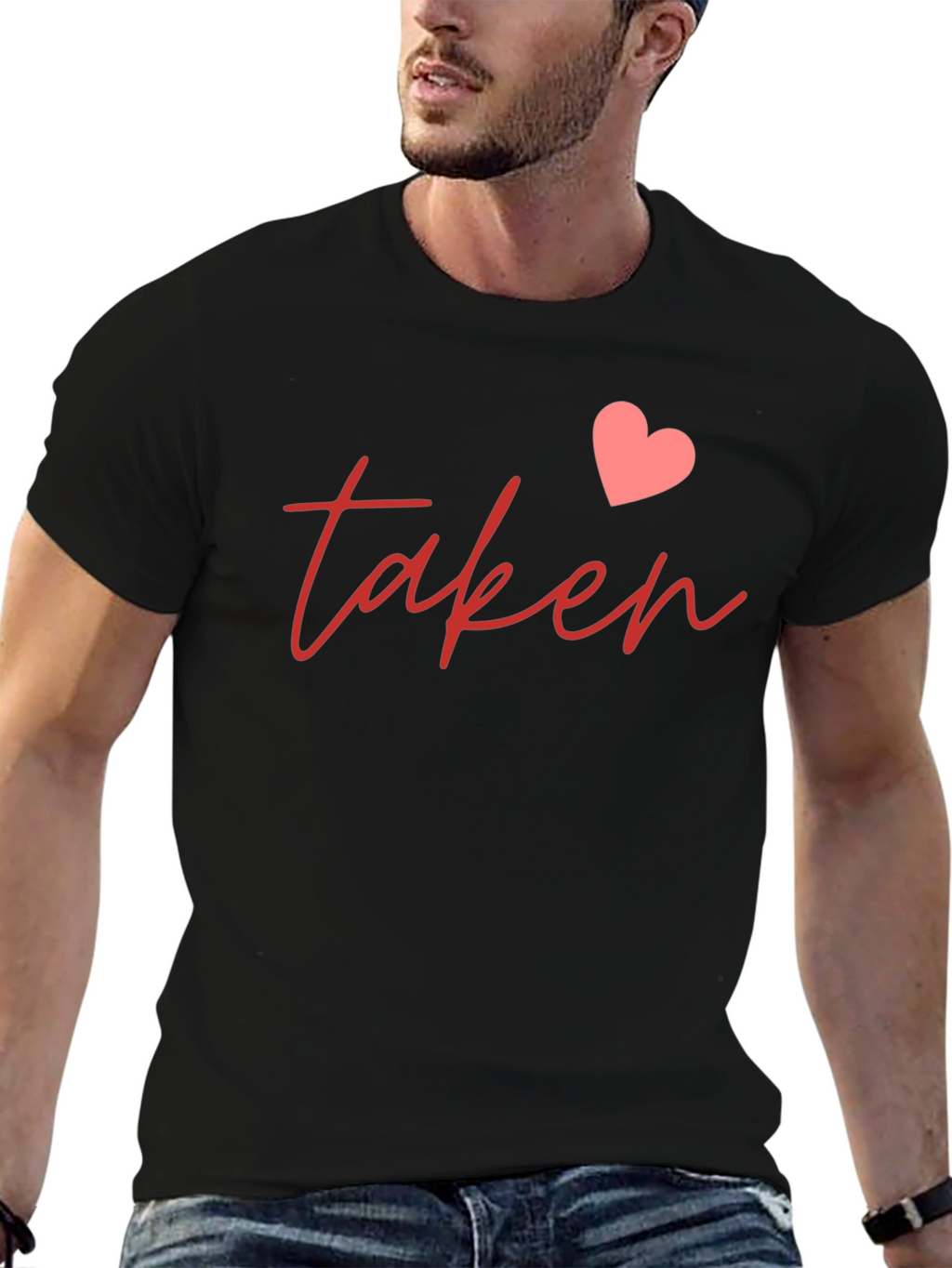 Taken Heart Graphic Tee - Romantic Casual Shirt