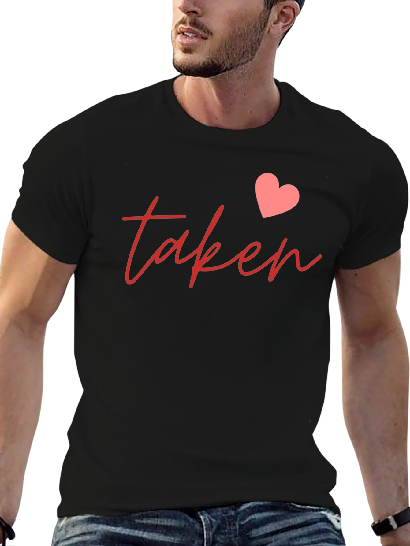 Taken Heart Graphic Tee - Romantic Casual Shirt
