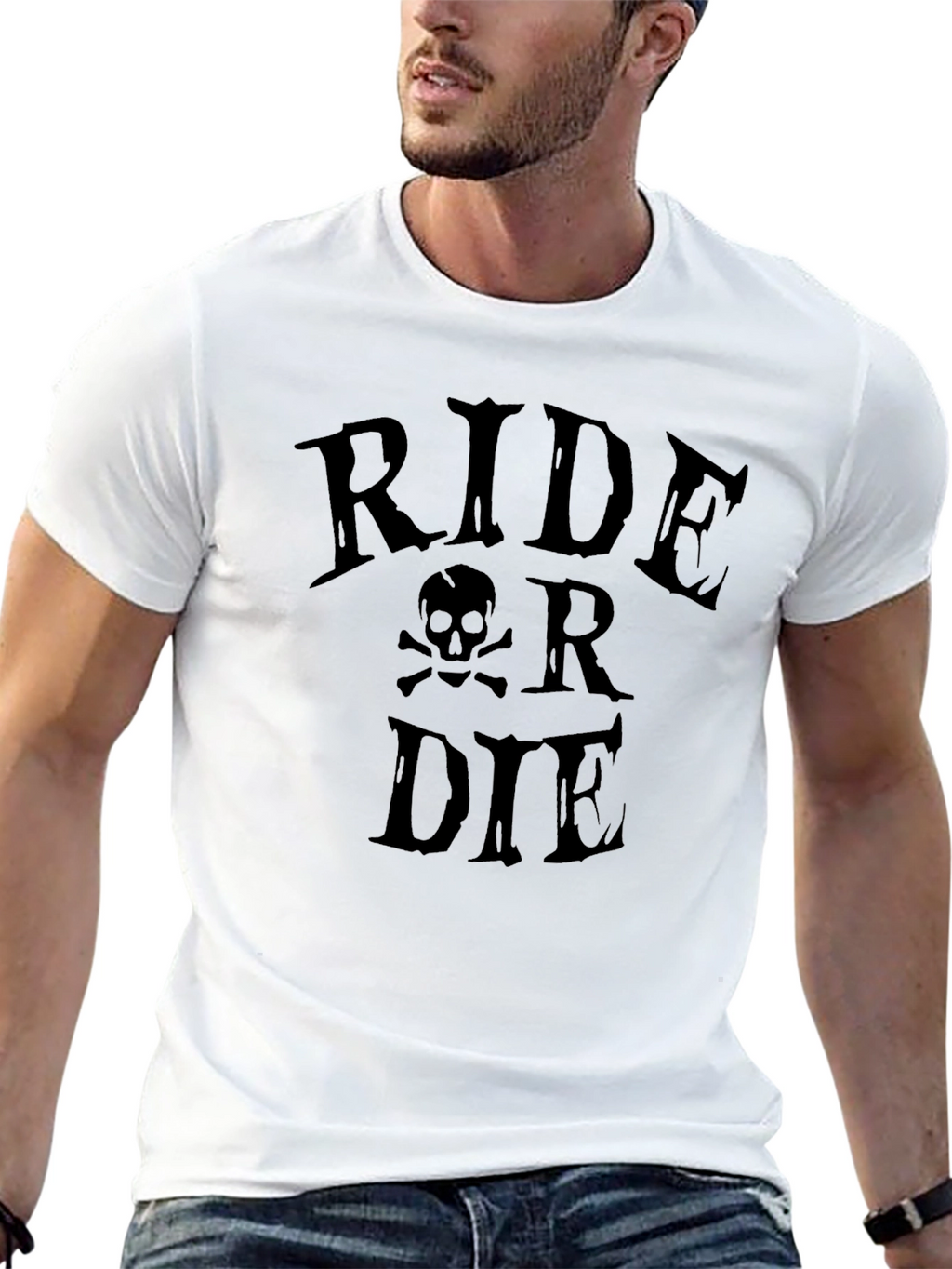 Ride or Die Skull Graphic Tee