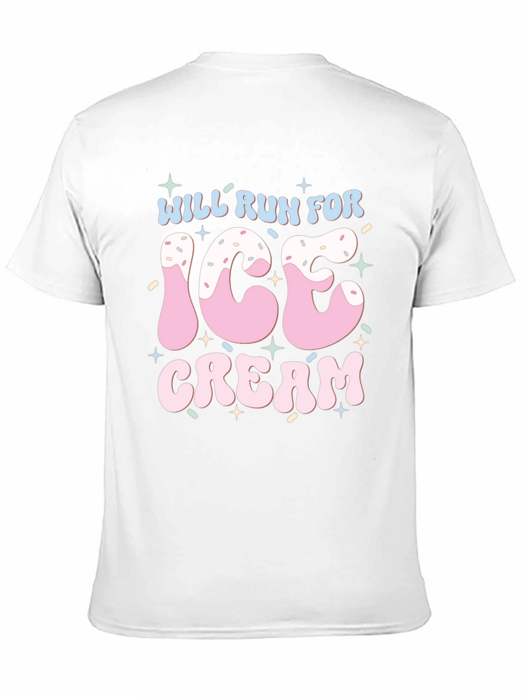 Will Run For Ice Cream T-Shirt Black