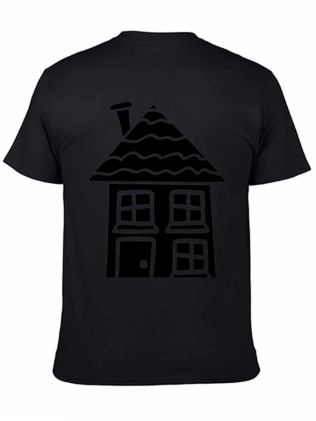 Black House Graphic Tee - Unique Design