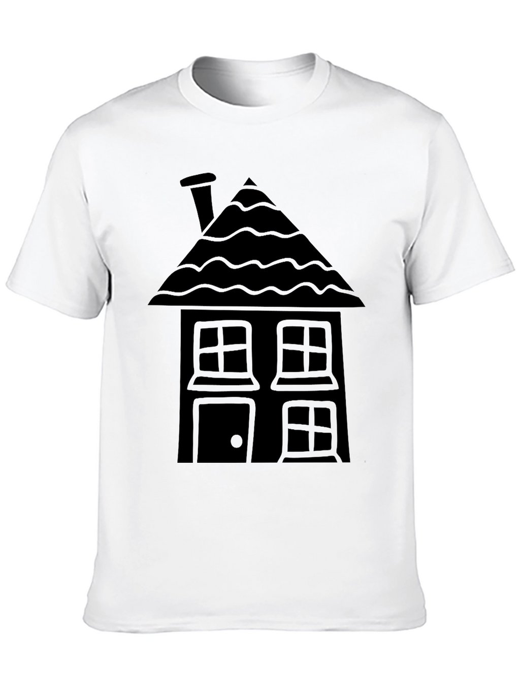 Black House Graphic Tee - Unique Design