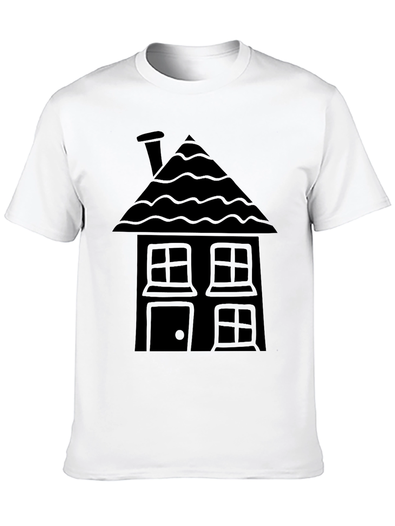 Black House Graphic Tee - Unique Design