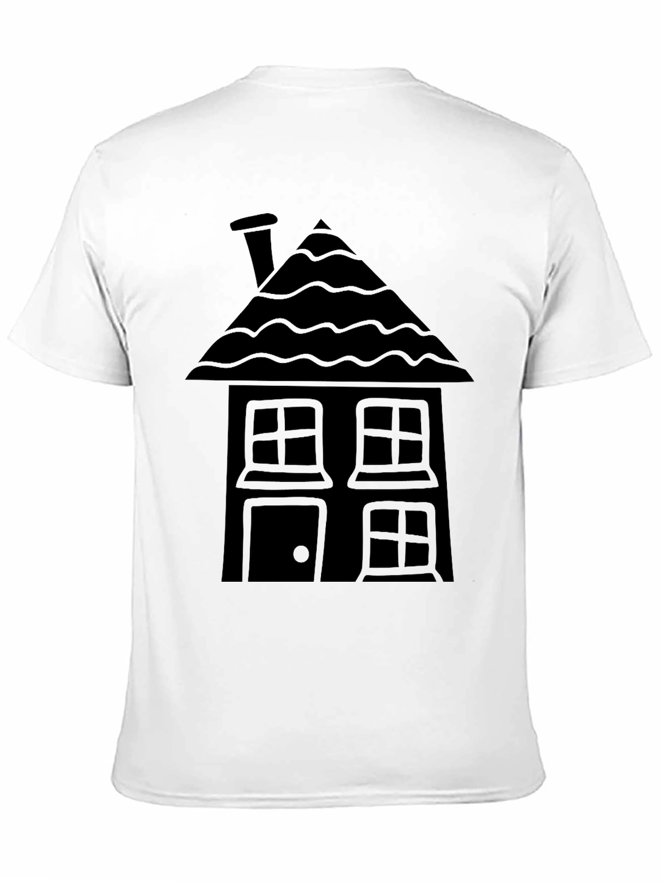 Black House Graphic Tee - Unique Design