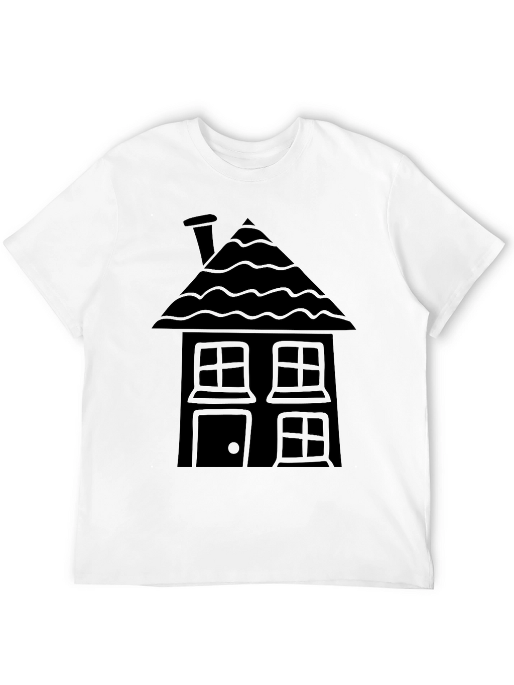 Black House Graphic Tee - Unique Design