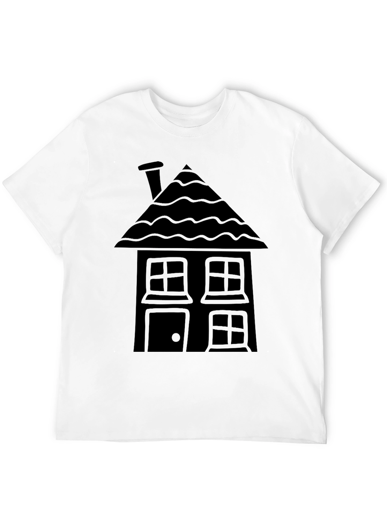 Black House Graphic Tee - Unique Design