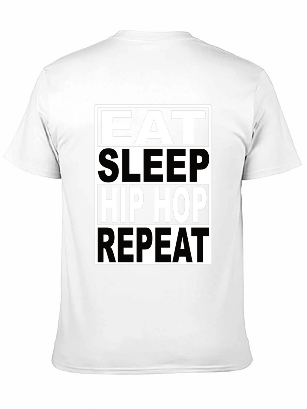 Eat Sleep Hip Hop Repeat Black T-Shirt