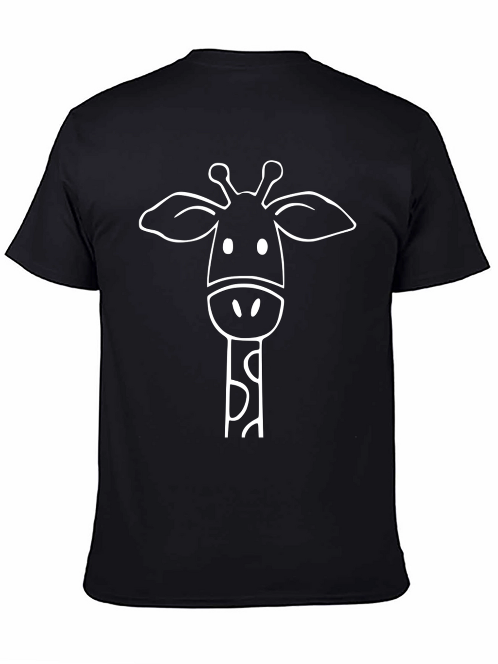 Giraffe Graphic Tee - Black Crewneck T-Shirt