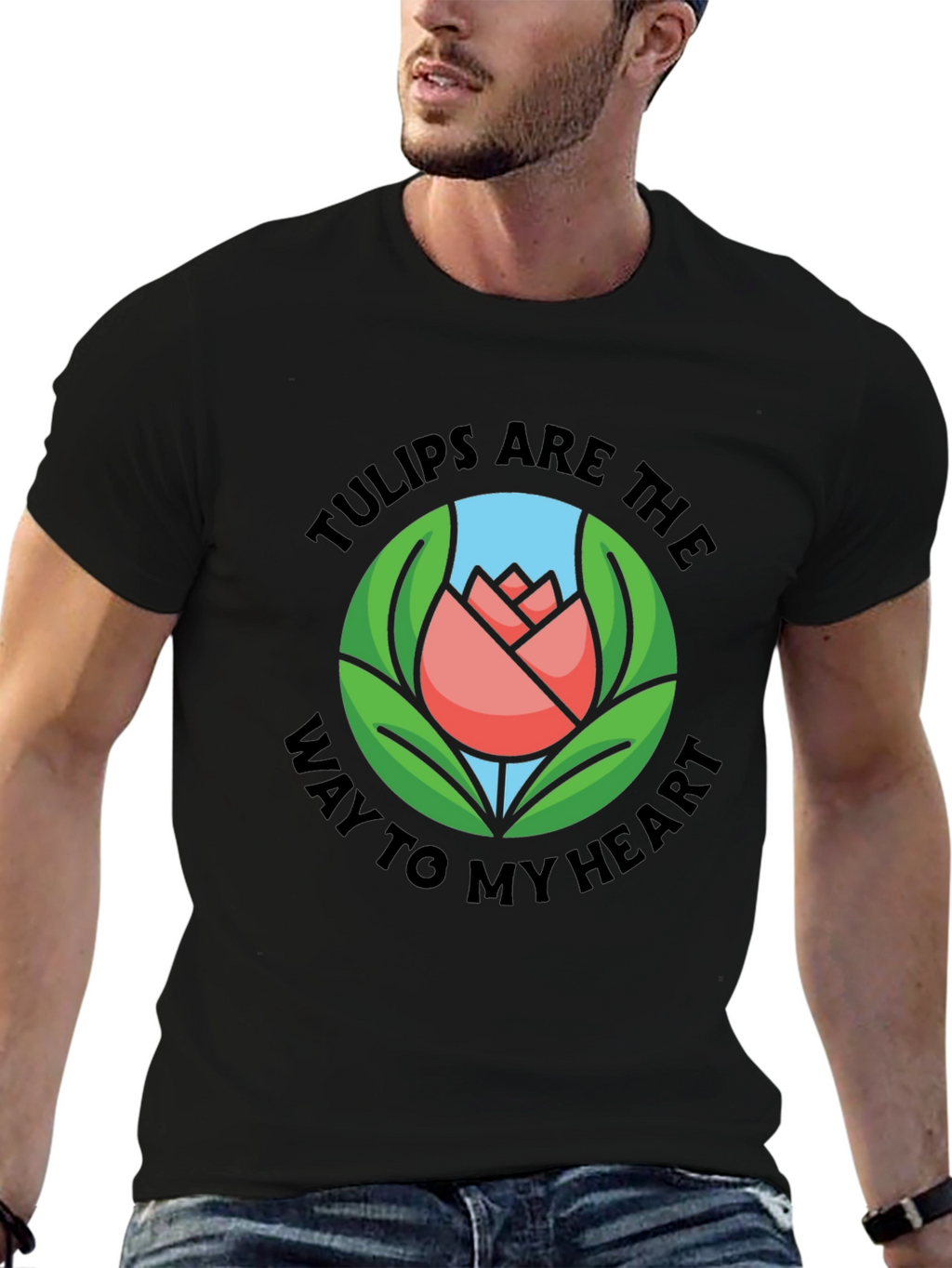 Tulips Are The Way To My Heart Graphic T-Shirt