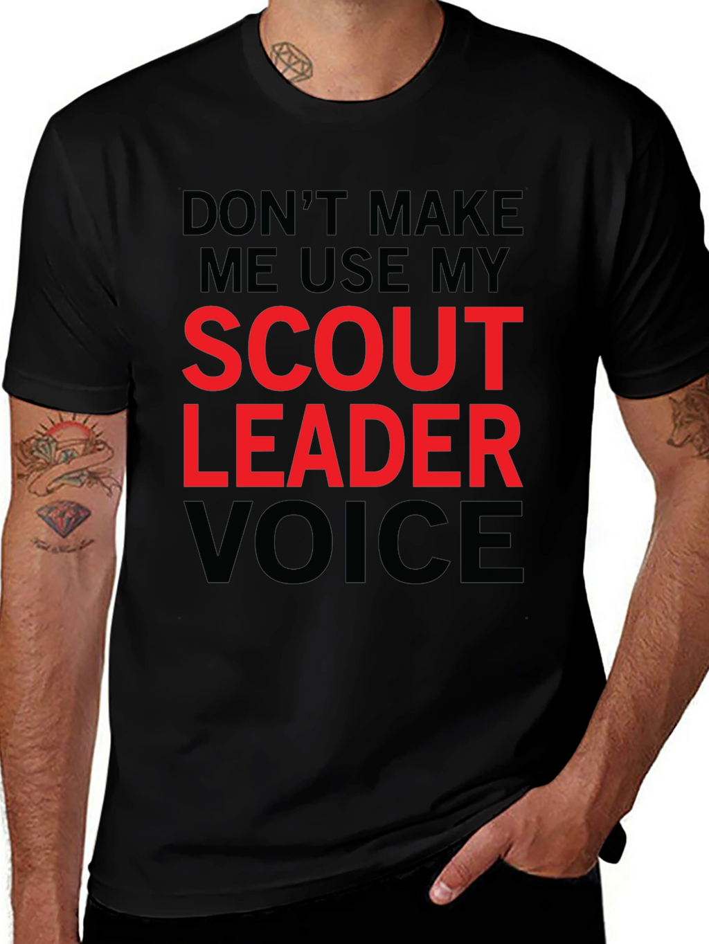Scout Leader Voice Graphic Tee - Funny Mens T-Shirt