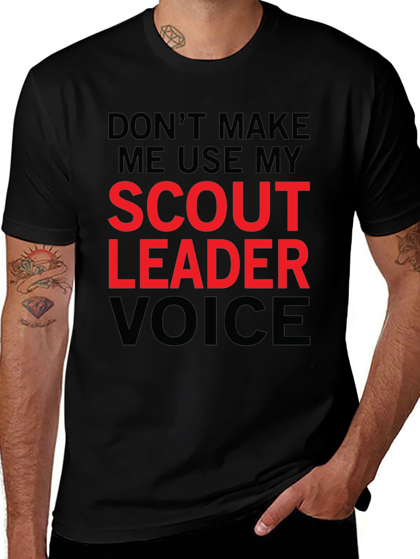 Scout Leader Voice Graphic Tee - Funny Mens T-Shirt
