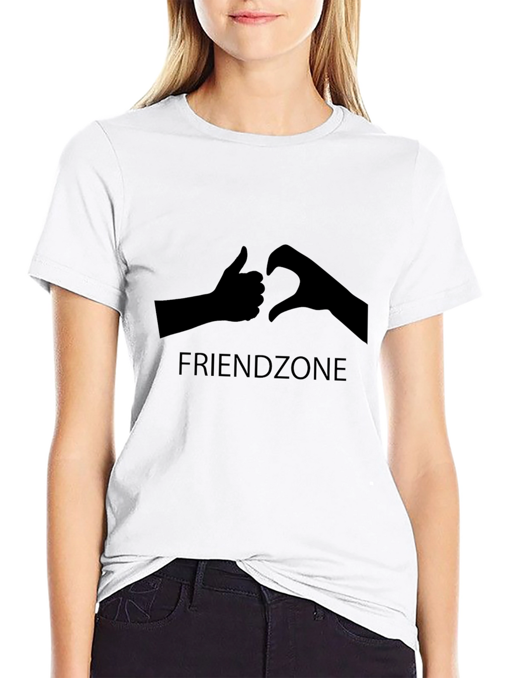 Friendzone Graphic Black T-Shirt