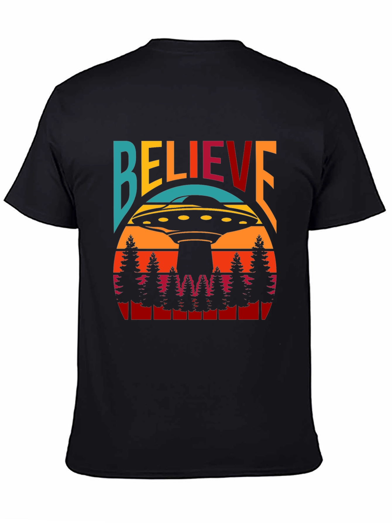 Believe UFO T-Shirt - Retro Graphic Tee
