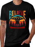 Believe UFO T-Shirt - Retro Graphic Tee